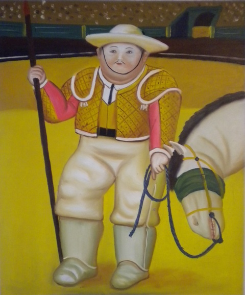 store falso d'autore Il torero II di Botero